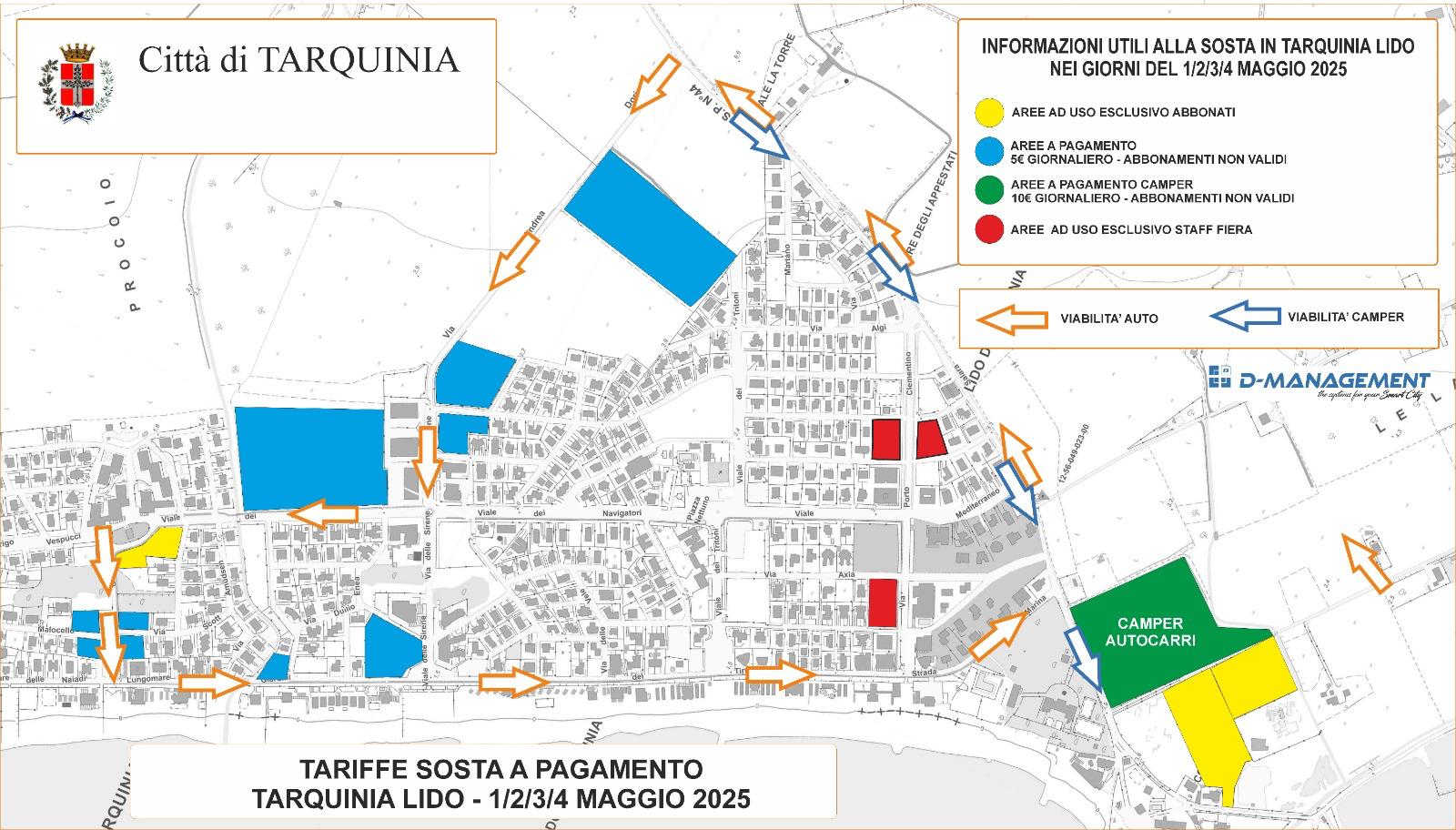 Tarquinia – Caos parcheggi alla fiera, prima retromarcia del Comune