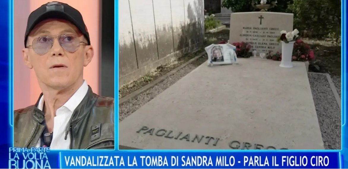 Tomba di Sandra Milo vandalizzata, il figlio Ciro: “Se hai qualcosa con la nostra famiglia vieni da me”