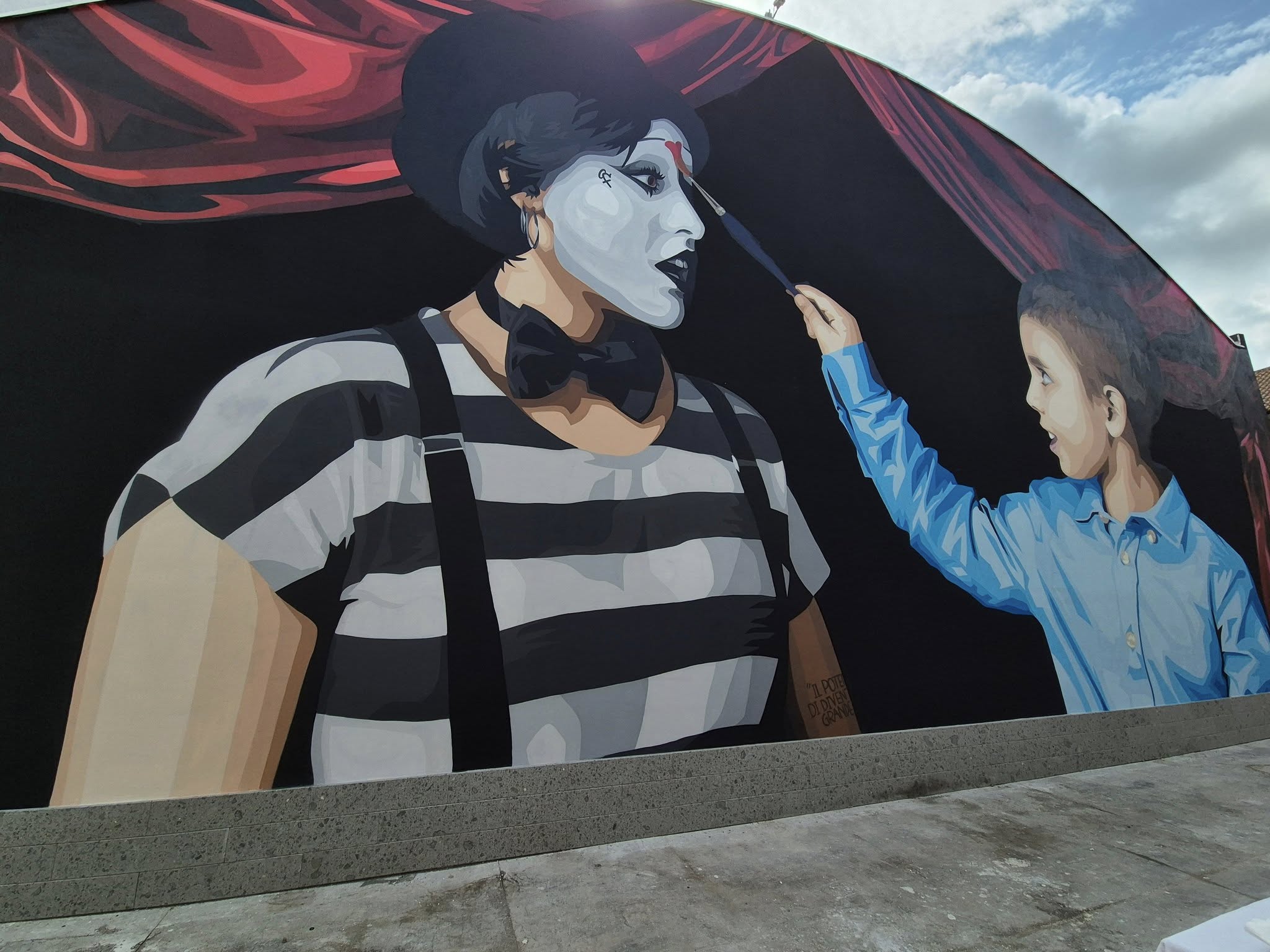 Blera accoglie il nuovo murales di Faziarte, il sindaco Mazzarella: “Ricordo per Daniel, al quale la vita non ha consentito di divenire adulto”