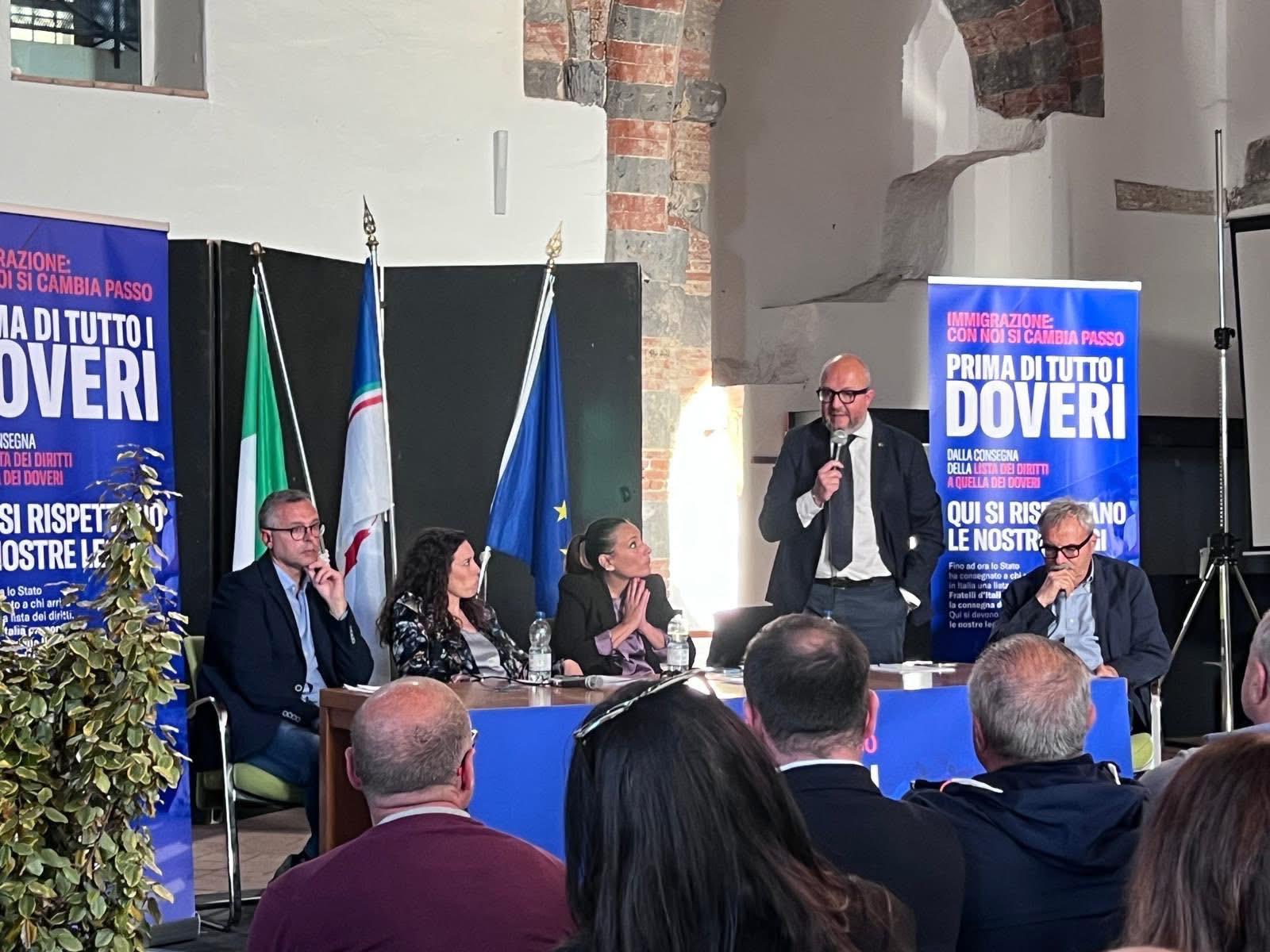 Montalto di Castro – “Migranti, prima di tutto i doveri”, successo per l’incontro di FdI