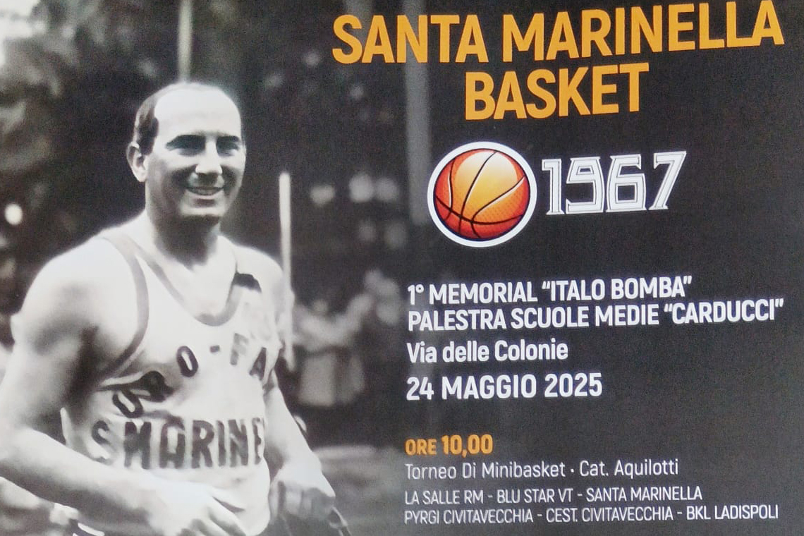 Una giornata di basket per ricordare Italo Bomba, il pioniere del Santa Marinella