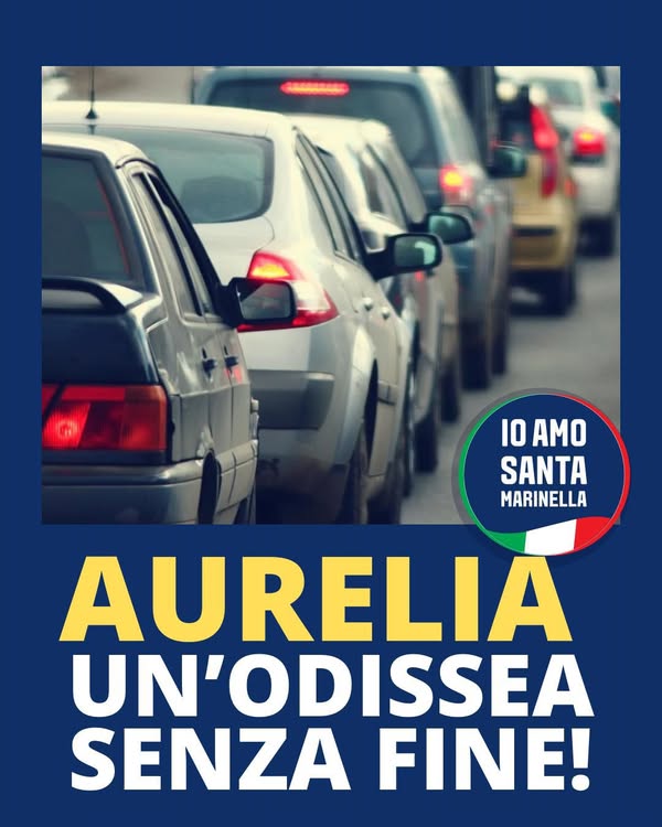 Santa Marinella nel caos per i numerosi cantieri sull’Aurelia: traffico congestionato e commercio penalizzato