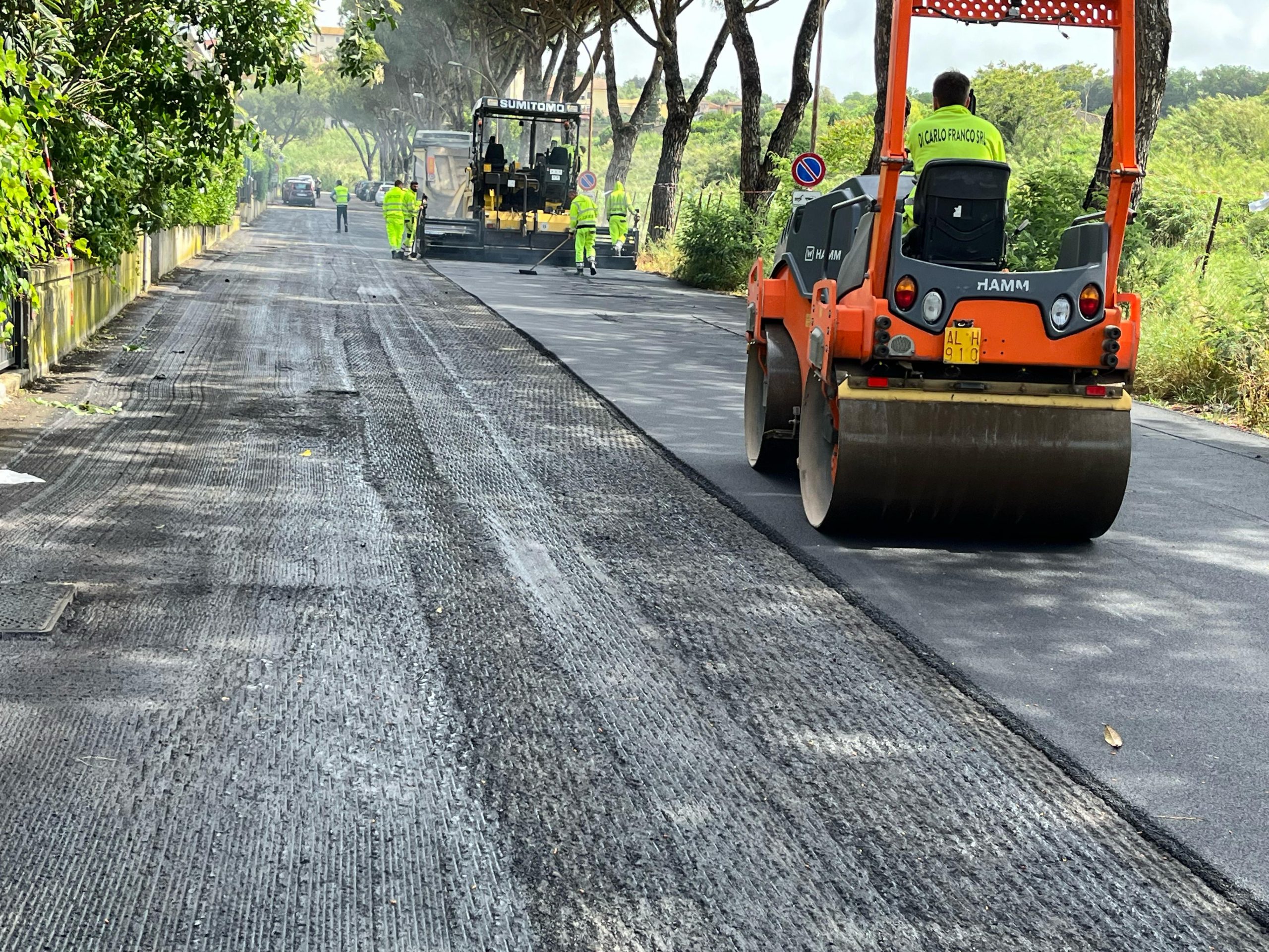 Cerveteri, iniziati i lavori di asfaltatura in via D’Annunzio