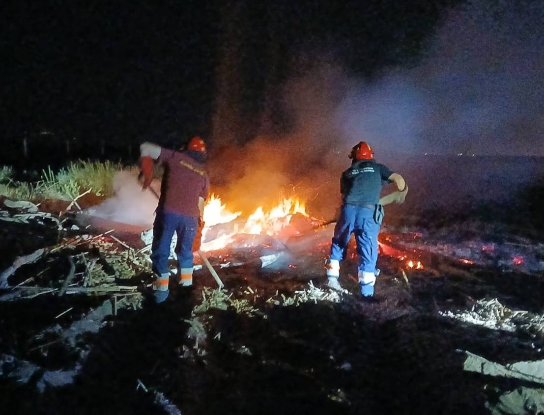 Tarquinia – Incendio alle Saline, fiamme a ridosso della Riserva naturale (FOTO)