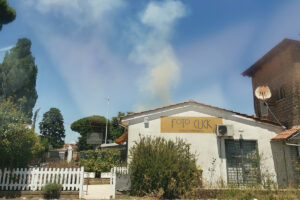 Anguillara Sabazia – Vasto incendio in via della Marmotta, le fiamme minacciano le case