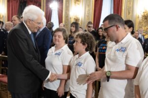 Il presidente Mattarella incontra i “ragazzi speciali” di Juppiter (FOTOGALLERY)