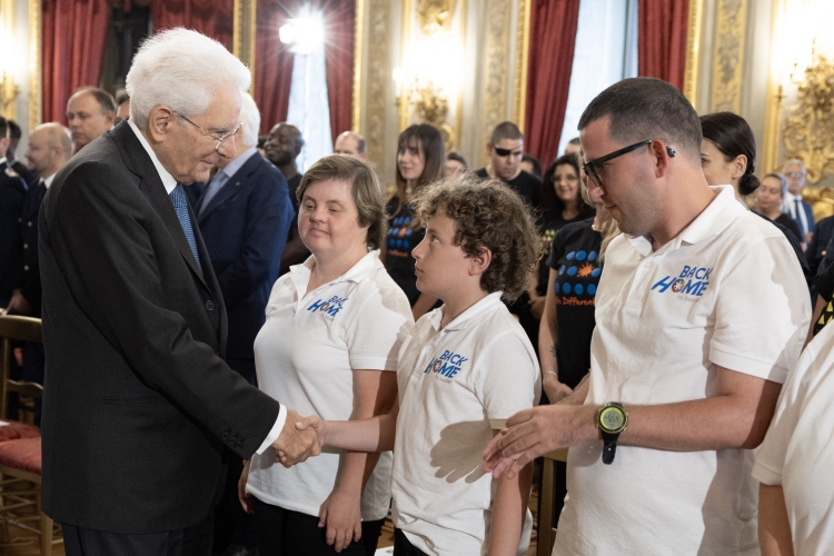 Il presidente Mattarella incontra i “ragazzi speciali” di Juppiter (FOTOGALLERY)