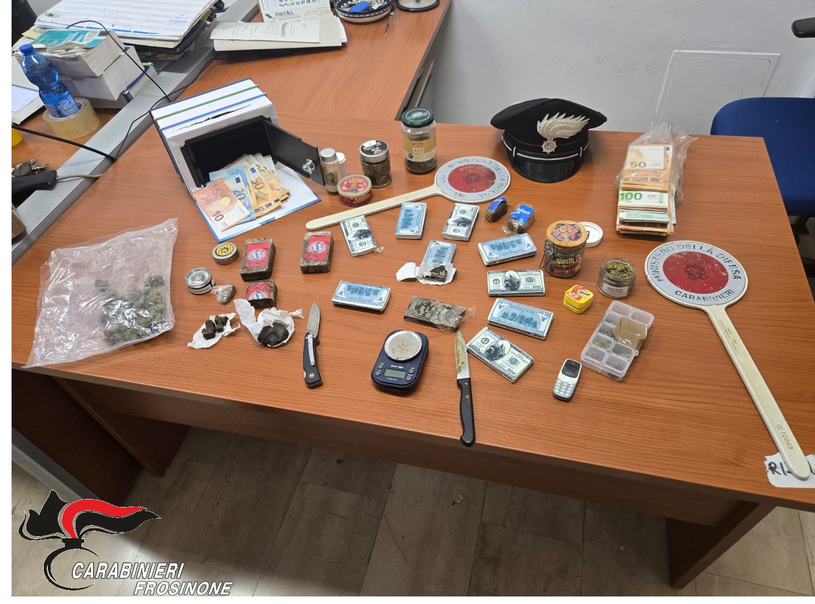 Hashish spedito da Ceccano alla Sardegna, arrestato 30enne,