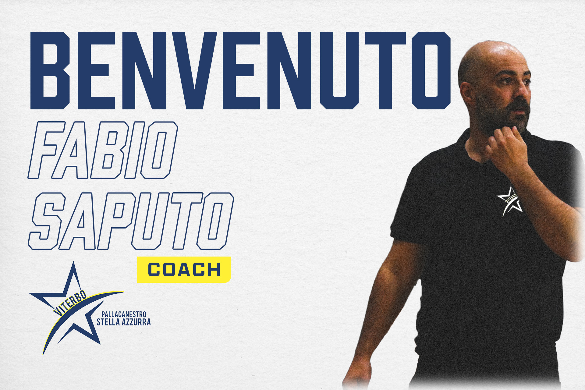 Pallacanestro – Fabio Saputo è il nuovo coach della Stella azzurra Viterbo