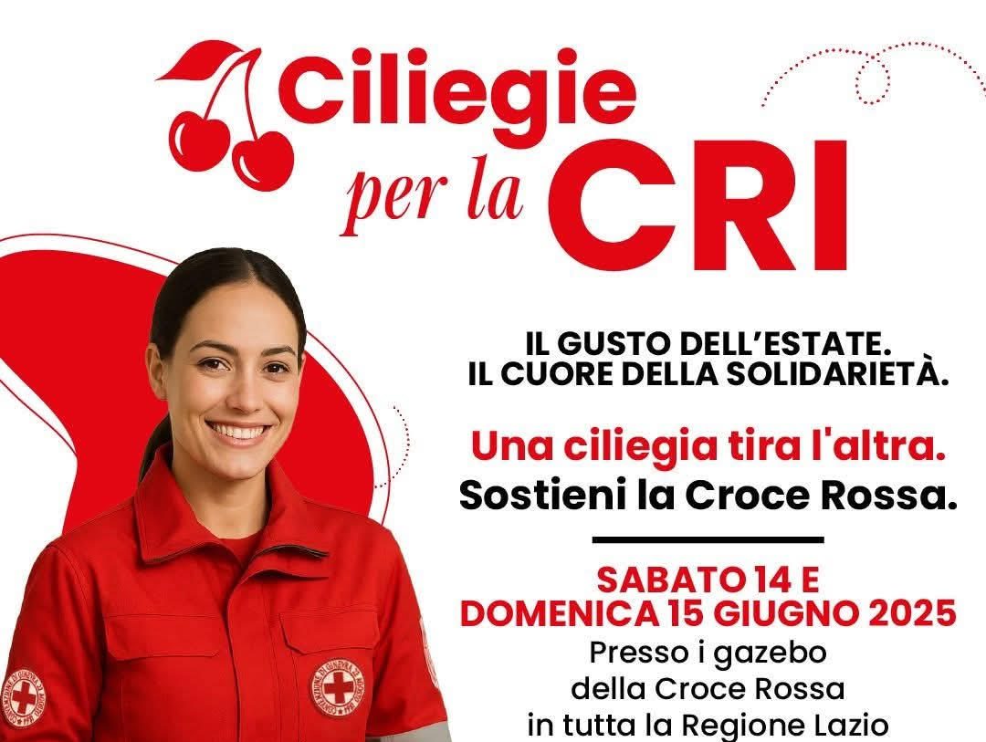 Viterbo – Ciliegie Igp per sostenere la Croce Rossa