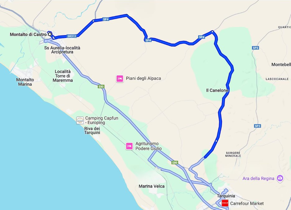 Chiude l’Aurelia per due notti tra Tarquinia e Montalto: collaudo del ponte sul fiume Arrone