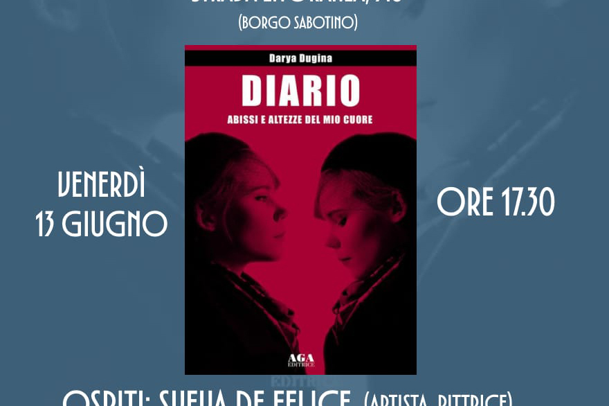 Latina – Presentazione del libro “Diario – abissi e altezze del mio cuore” di Darya Dugina