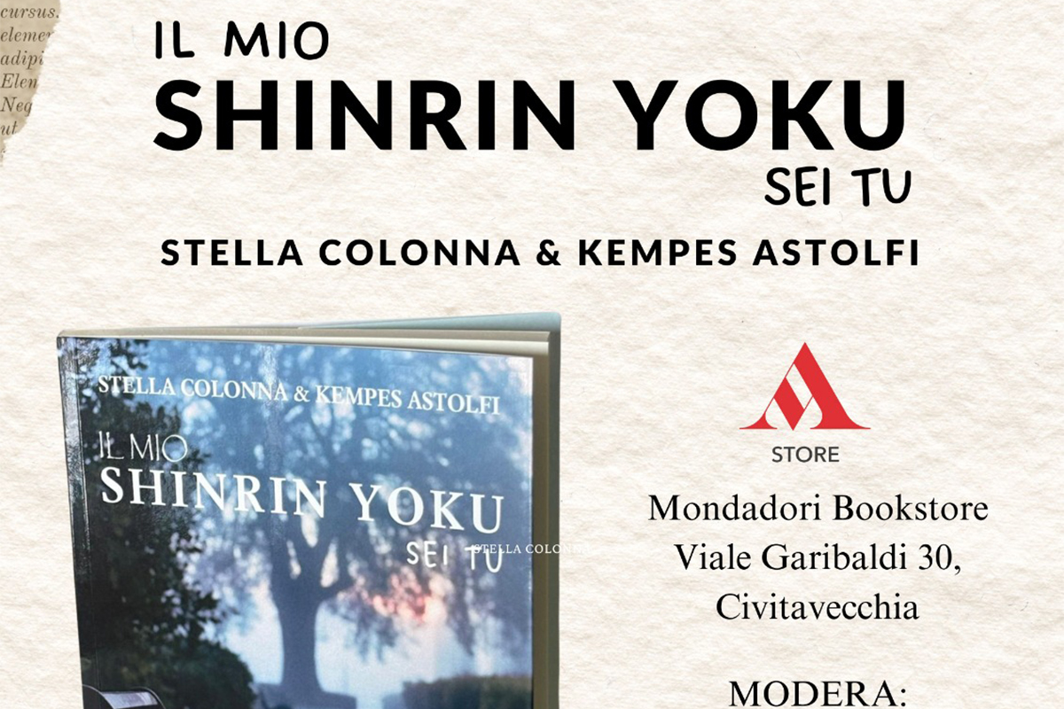 “Il mio Shinrin Yoku – sei tu”: il romanzo che sta conquistando l’Italia arriva a Civitavecchia