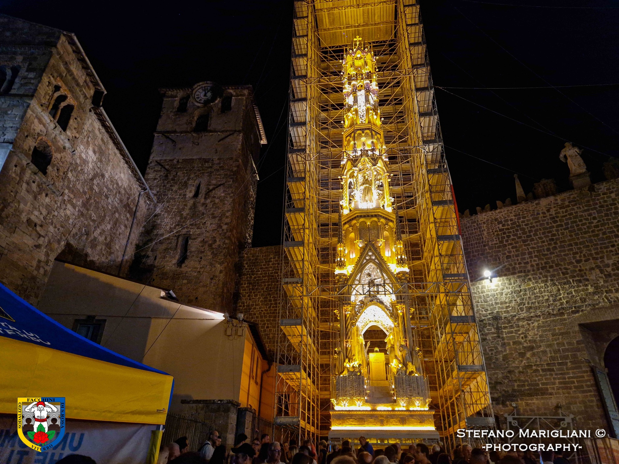Viterbo accende la speranza con Dies Natalis: la Macchina di Santa Rosa illumina San Sisto