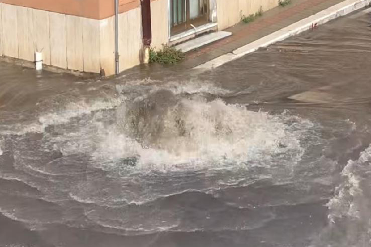 Bomba d’acqua su Civitavecchia e Santa Marinella, tanti disagi per i cittadini (FOTO)