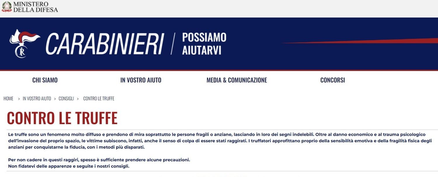 Arma Carabinieri e Intesa Sanpaolo insieme contro le truffe finanziarie