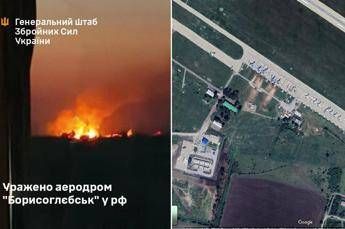 Ucraina, attacco di Kiev su aeroporto russo base dei caccia
