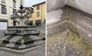 Viterbo – Fontana di Piazza delle Erbe pronta a cedere: “Perdite d’acqua sempre più grandi e copiose” (VIDEO)