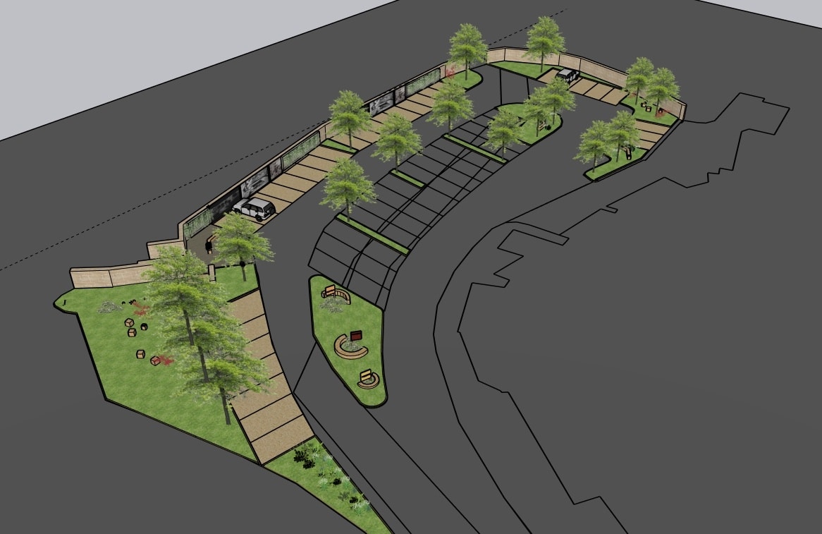 Bassano Romano – Piazza Gramsci cambia volto: più verde, arte e spazi di socialità (FOTO)