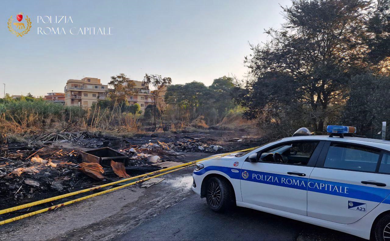 Roma – Incendio alla Magliana, scoperta e sequestrata discarica abusiva di 1500mq