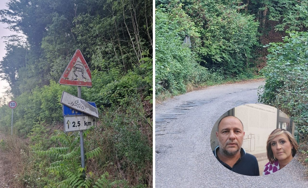 Acquapendente – Provinciale Valtieri abbandonata, Brenci e Sarti: “Amministrazione intervenga, interpelli Romoli” (FOTO)