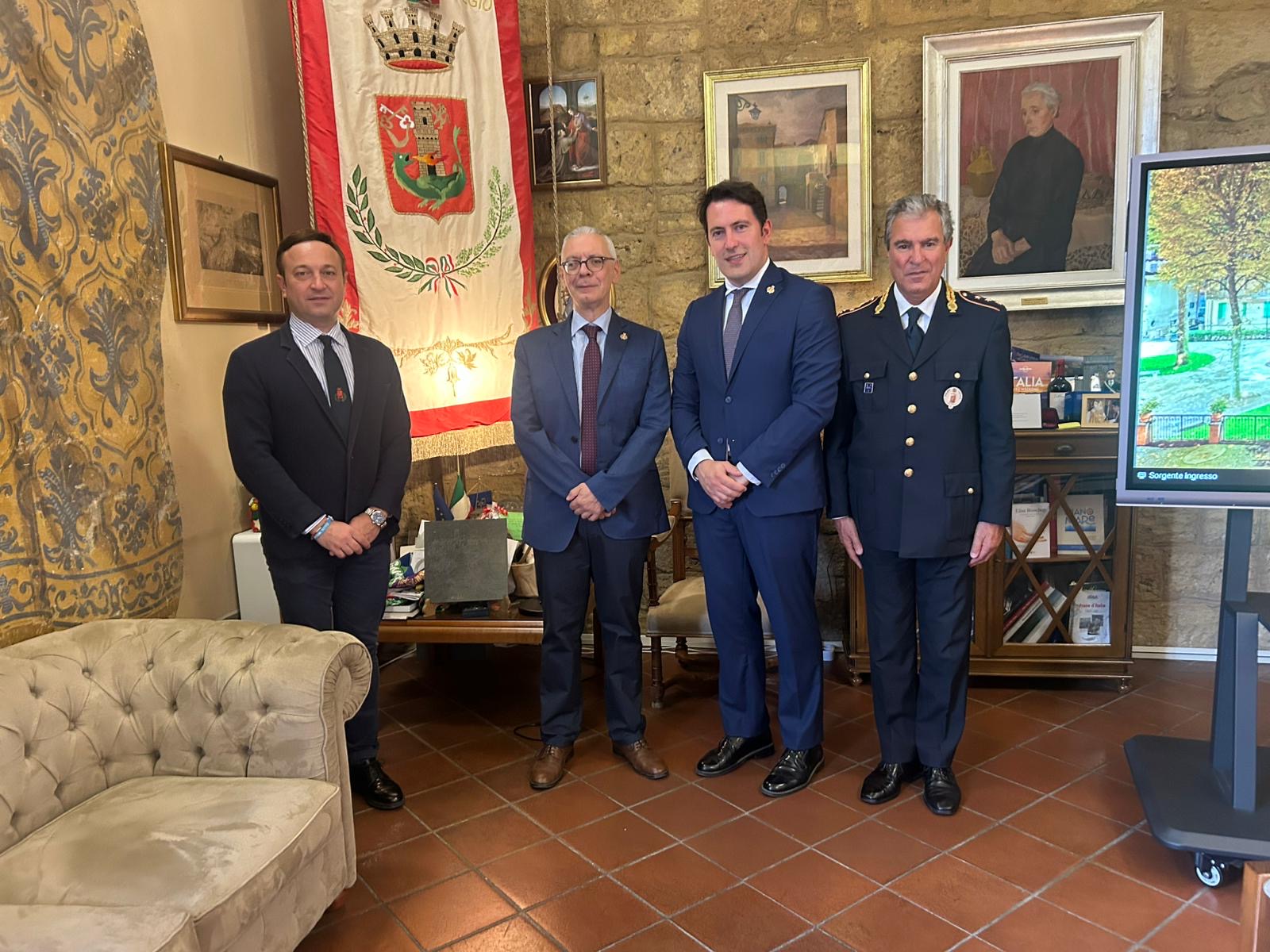 Il nuovo Prefetto di Viterbo, Sergio Pomponio, in visita a Bagnoregio