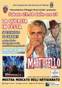 A La Quercia torna la tradizionale Fiera dopo anni di assenza