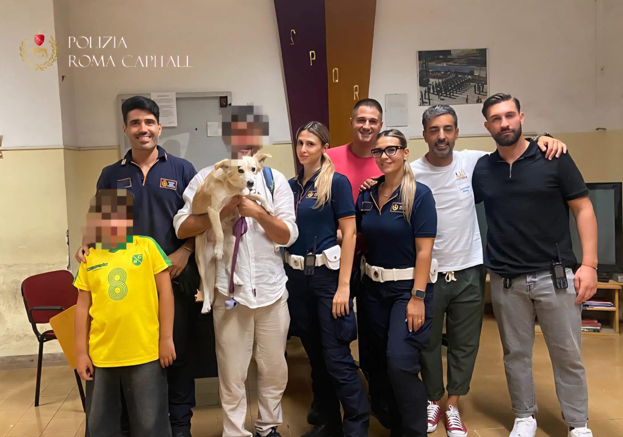 Roma – Turisti smarriscono il cane, ritrovato in poco tempo dalla polizia locale