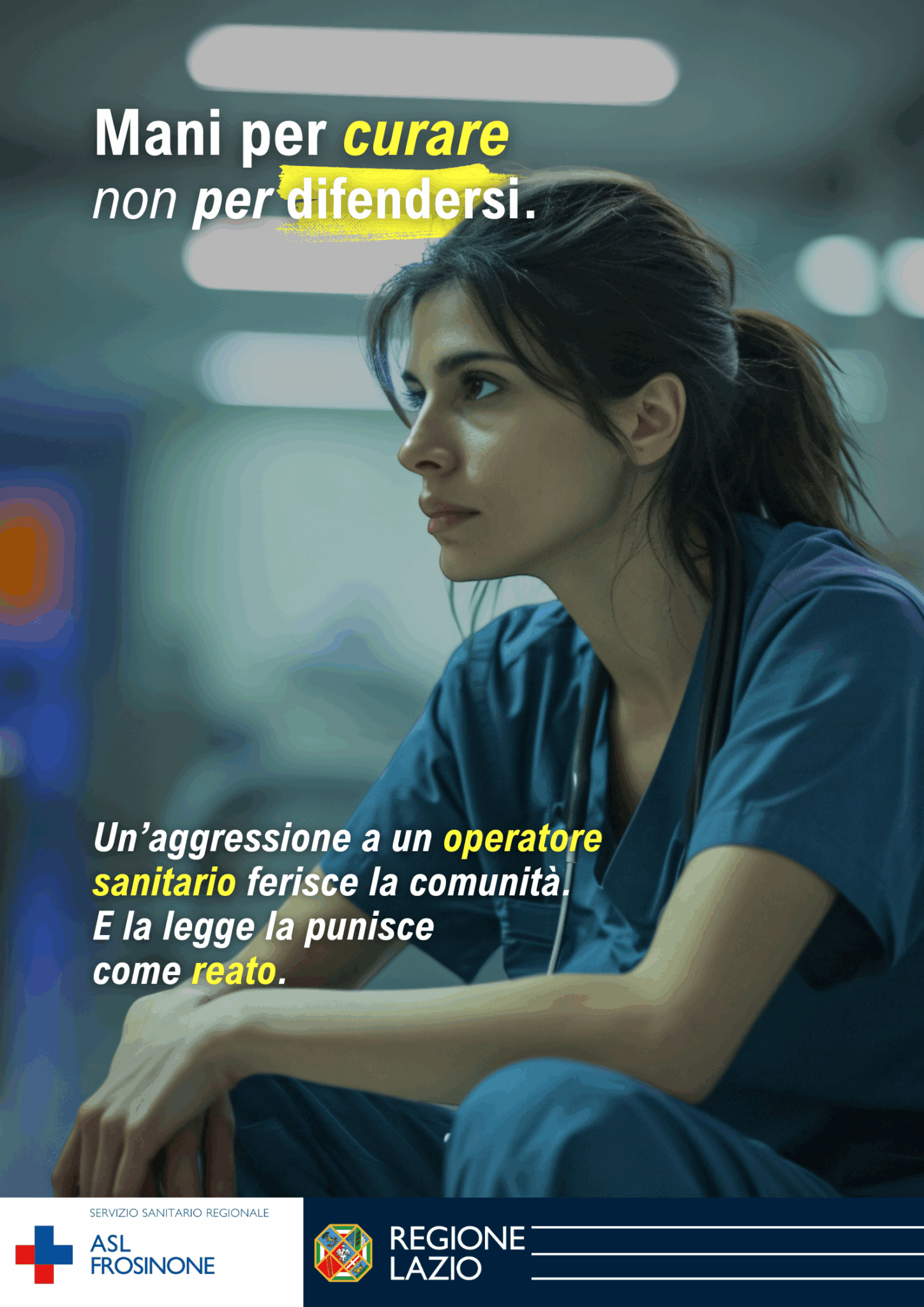 Frosinone: da Asl campagna sensibilizzazione contro aggressioni a operatori sanitari