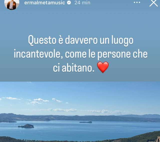 Montefiascone – Ermal Meta incantato dal borgo e dal lago: “Luogo incantevole, come chi lo abita”