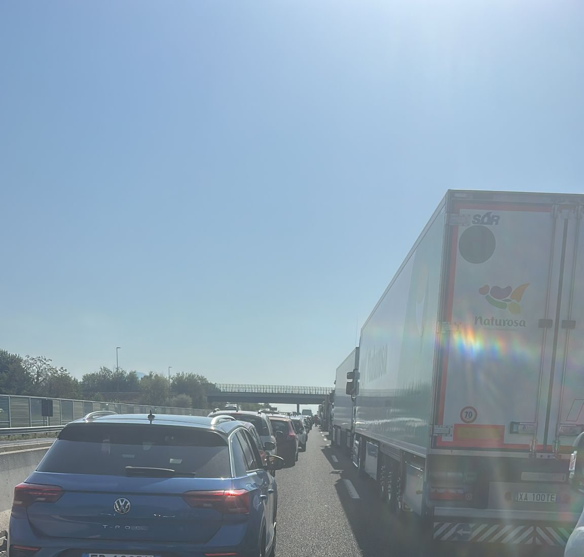 Incidente in A1 tra Pontecorvo e Ceprano: due chilometri di fila