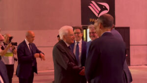 Palermo-Frosinone, l’arrivo del presidente Mattarella al Barbera