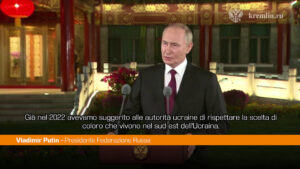 Putin “Se prevale il buonsenso è possibile porre fine al conflitto”