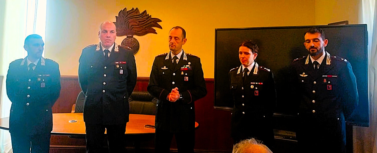Nuovi arrivi al comando dei carabinieri di Viterbo