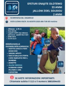 Zagarolo, mamma scompare con il bimbo di due anni dopo la messa