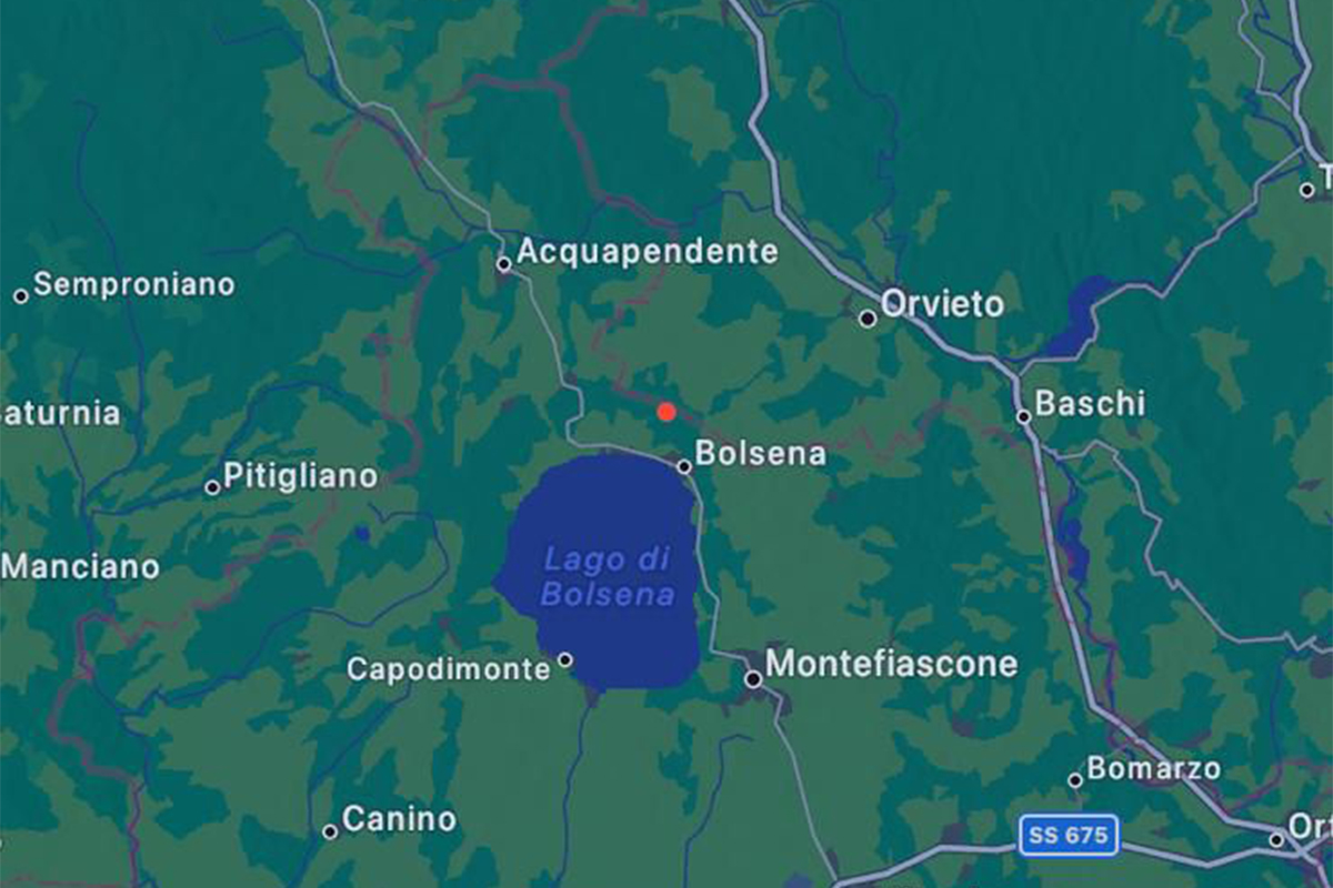 Scosse di terremoto a Bolsena
