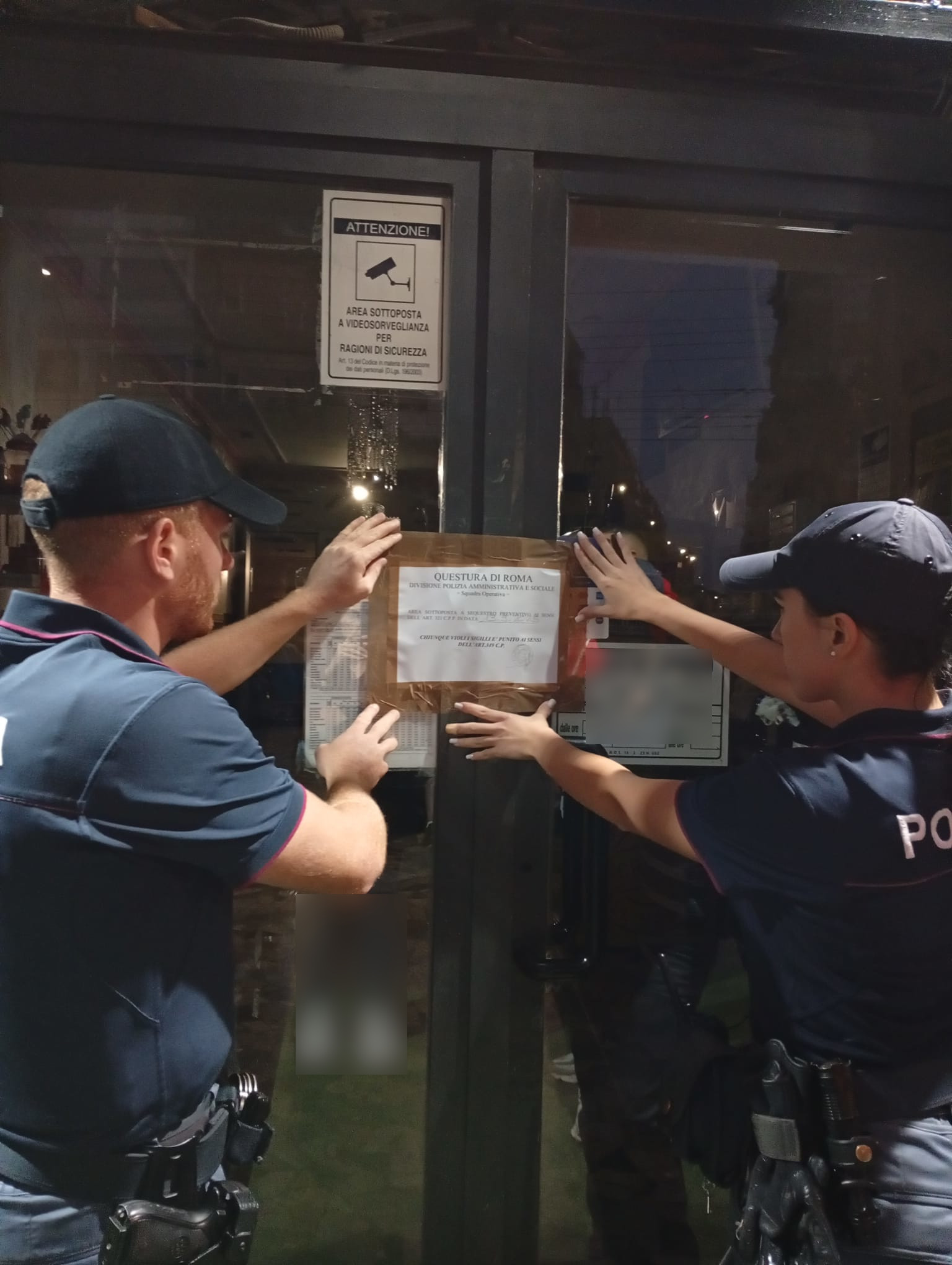 Roma – Tor Pignattara: locale abusivo e senza rispetto delle norme di sicurezza, sequestrato dalla polizia