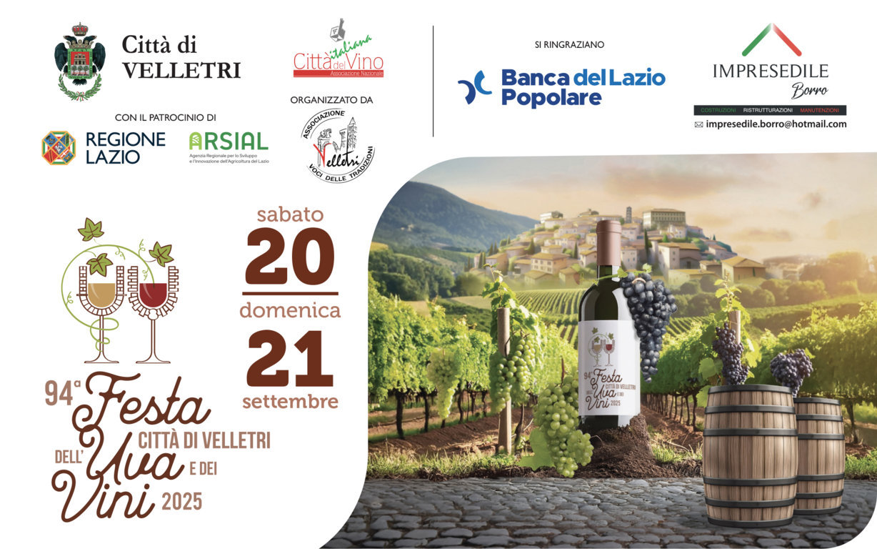 Velletri – Tutto pronto per la 94esima festa dell’Uva e dei Vini