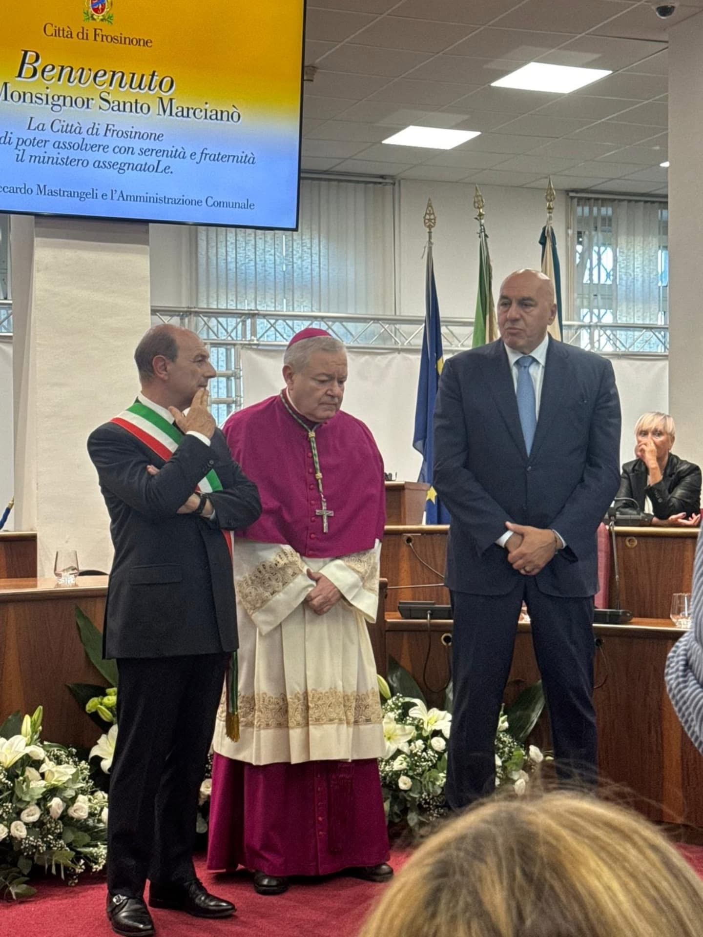 Insediato nuovo vescovo di Frosinone Santo Marcianò