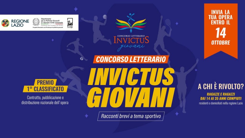 Al via “Invictus Giovani”, concorso letterario per talenti over 35