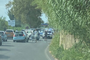 Cerveteri – Brutto incidente sulla Settevene Palo, traffico in tilt (FOTO)