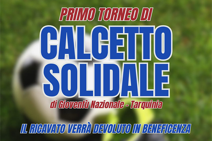 Nasce Gioventù Nazionale Tarquinia: “Primo evento un calcetto solidale per i più bisognosi”