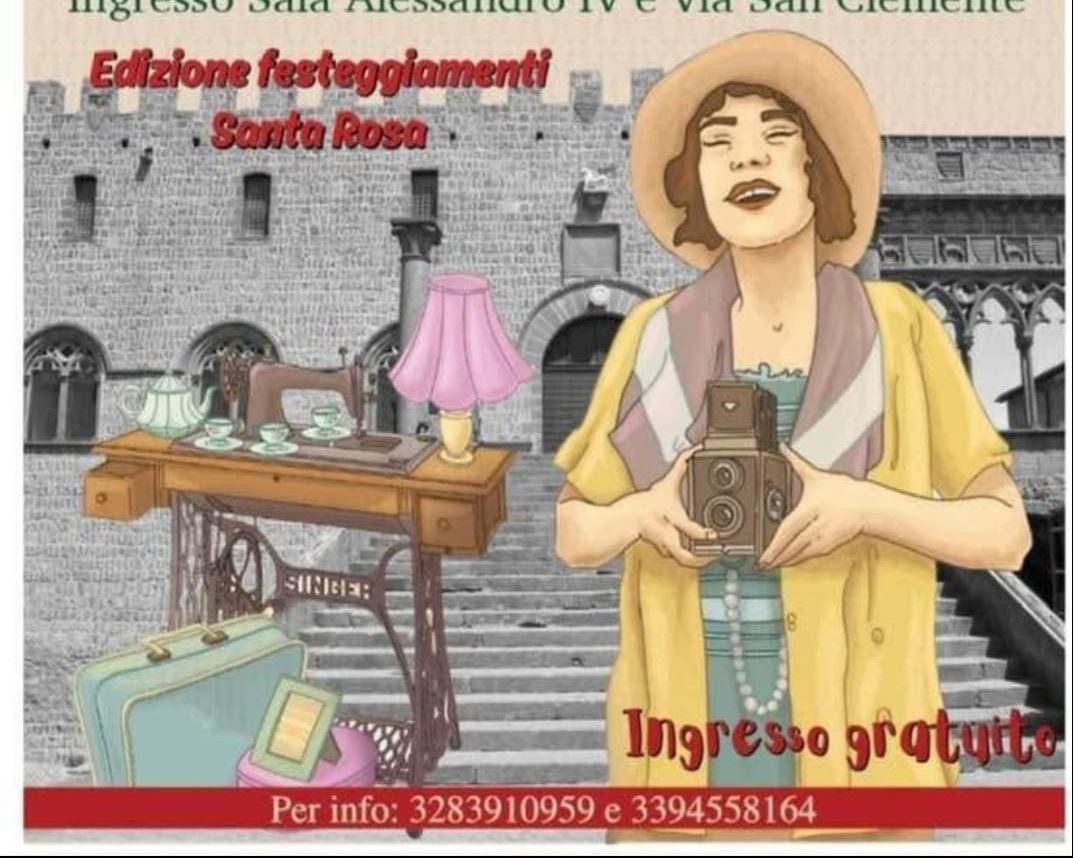 Viterbo – Torna il mercatino del Vintage, tra oggetti d’arte e abiti introvabili