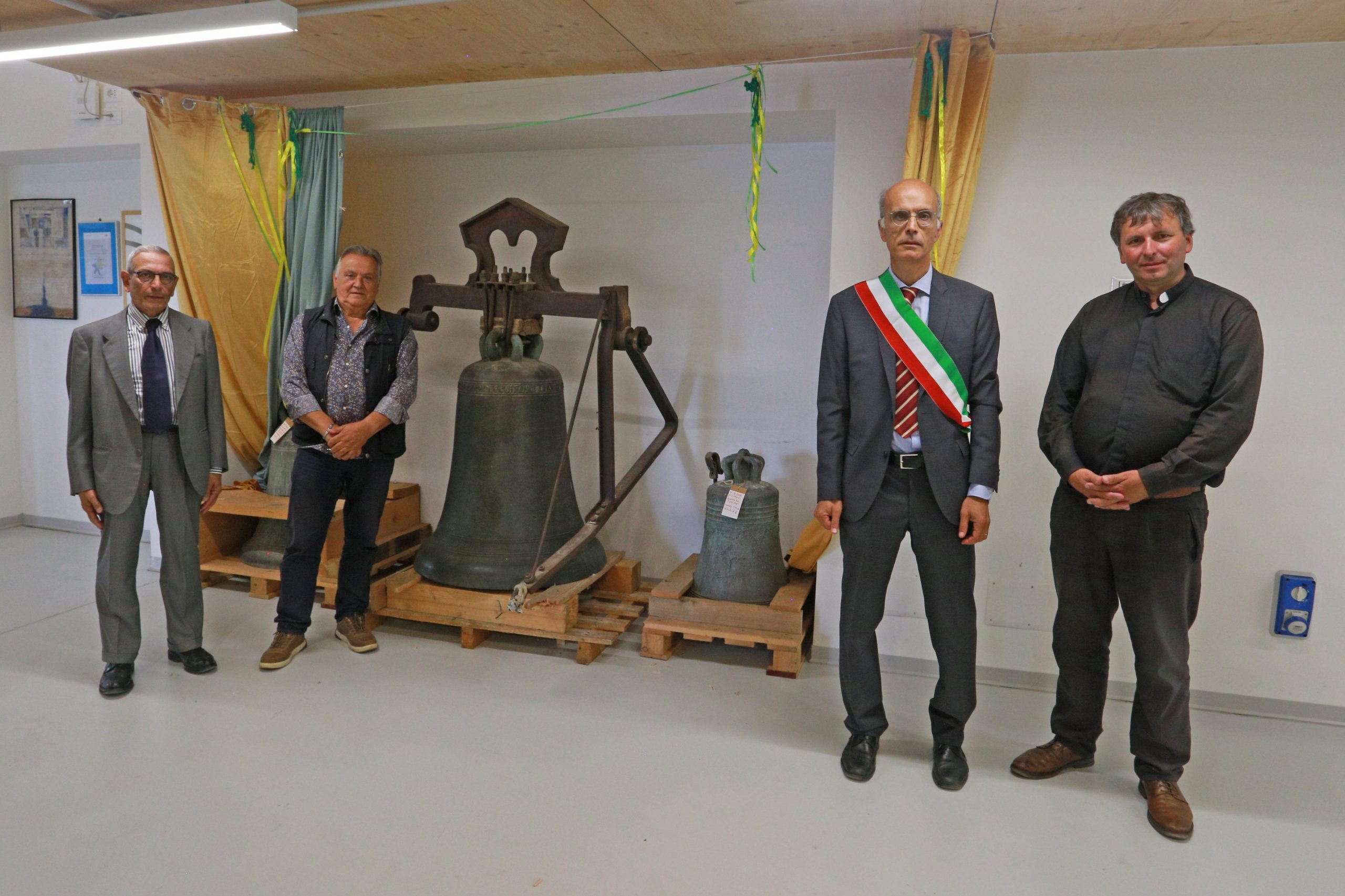 Le campane di Accumoli, recuperate dopo il sisma del 2016, tornano a casa