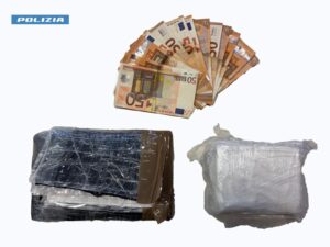 Viterbo, “staffetta” con un chilo e mezzo di cocaina: arrestati un uomo e una donna