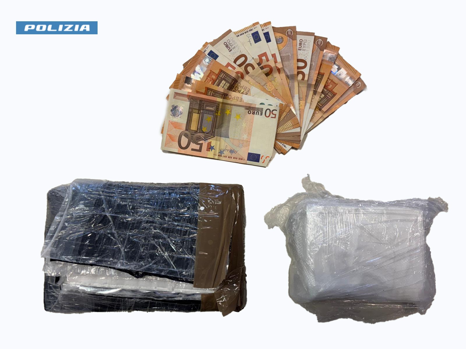 Viterbo, “staffetta” con un chilo e mezzo di cocaina: arrestati un uomo e una donna