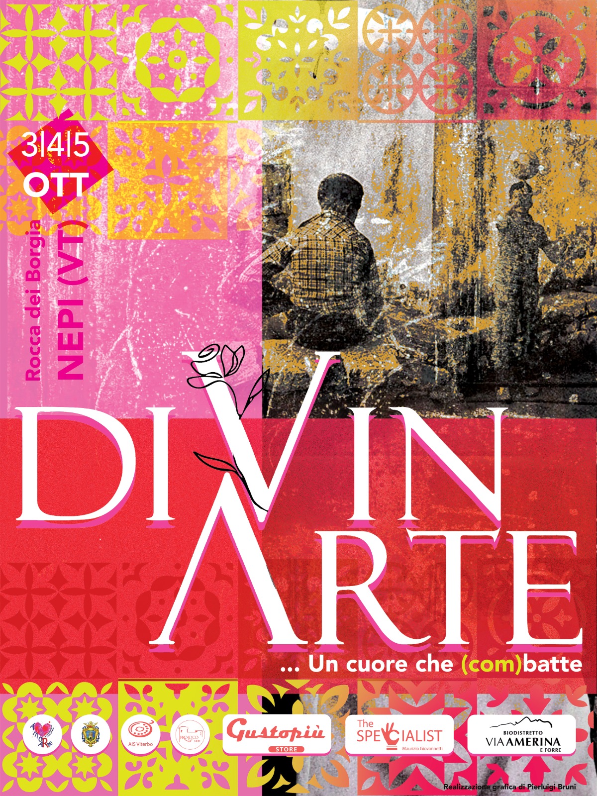 “Divinarte… un cuore che (com)batte”: oltre 50 artisti e degustazioni di vino nella suggestiva cornice del Forte dei Borgia di Nepi