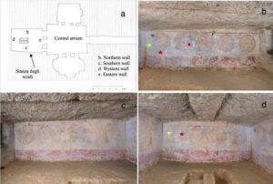 Tarquinia – Il mistero del velo bianco nelle tombe etrusche: erano i batteri a dipingerlo