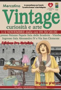 Viterbo – Torna il Mercatino del vintage e curiosità