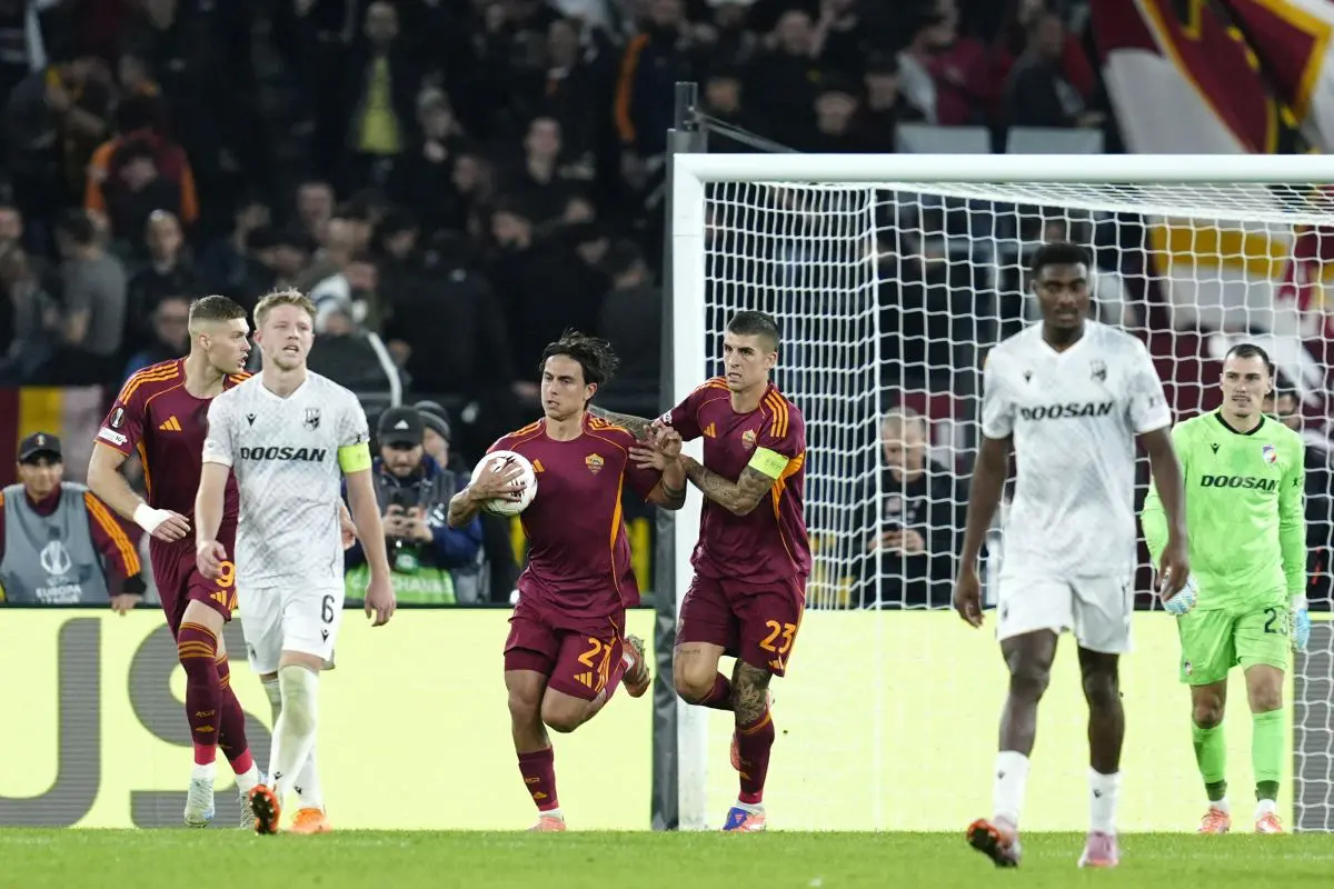Non basta Dybala, all’Olimpico il Viktoria Plzen batte 2-1 la Roma